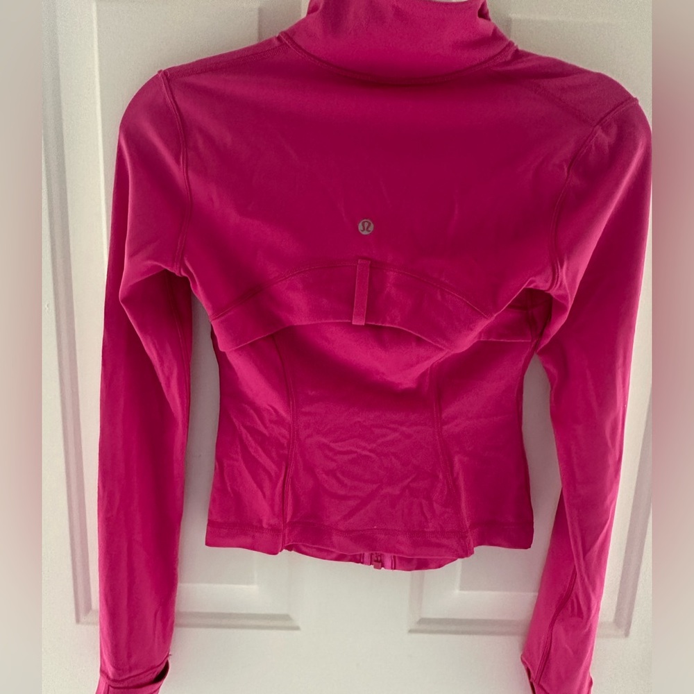 Lululemon Athletica Vibrant Pink Cropped Jacket - Picture 3 of 6